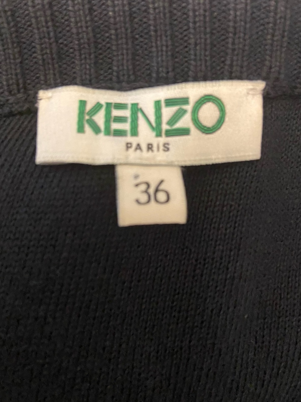 KENZO Paris Mixed Ribbed Knit And Cotton Poplin Shirt Sweater Minimalist Preppy - Picture 15 of 16